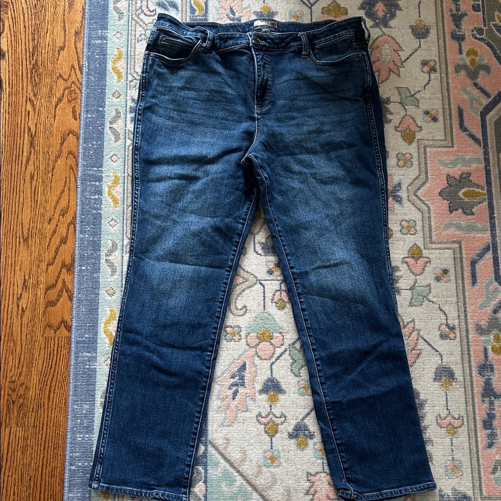 Kut from the Kloth Catherine Boyfriend Dark Blue Jeans